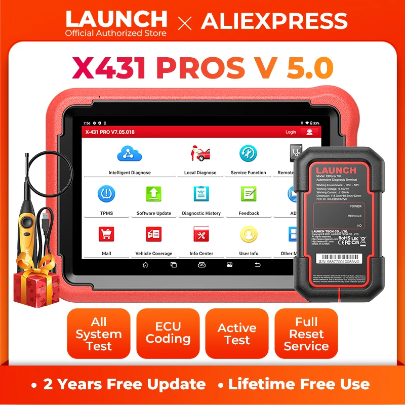 GL LAUNCH X431 PROS V 5.0 Car Diagnostic Tools OBD2 Scanner Diagnost Auto Automotive Tool Scan Autoscanner Diagnosis X-431 Pro V