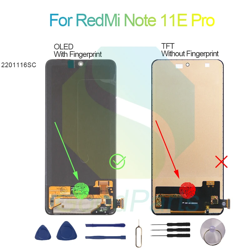 For RedMi Note 11E Pro LCD Display Screen 6.67