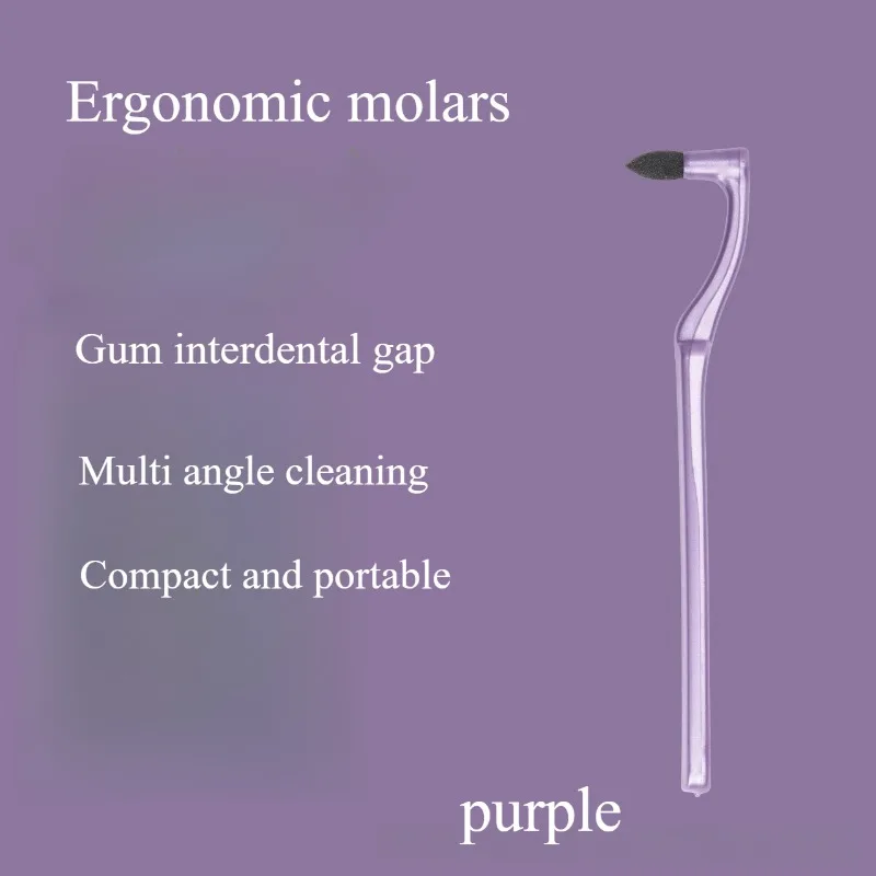 Dental Manual Tooth Stain Removal Brush Teeth Plaque Remover for Oral Deep Cleaning Portable Oral Care Tool Interdental Brush