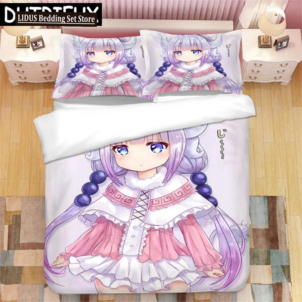 

Japanese Anime KannaKamui 3D Printed Bedding Set Duvet Covers Pillowcases Comforter Bedding Set Bedclothes Duvet Cover 01