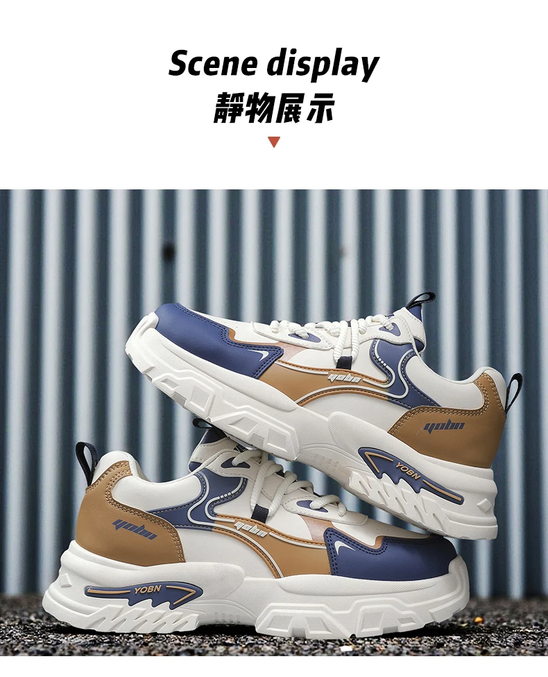 Chunky Sneakers für alle Jahreszeiten, atmungsaktiv, leicht, Outdoor-Freizeitschuhe, modische Sportschuhe mit weicher Sohle, Laufschuhe, Boardschuhe – Detail 17