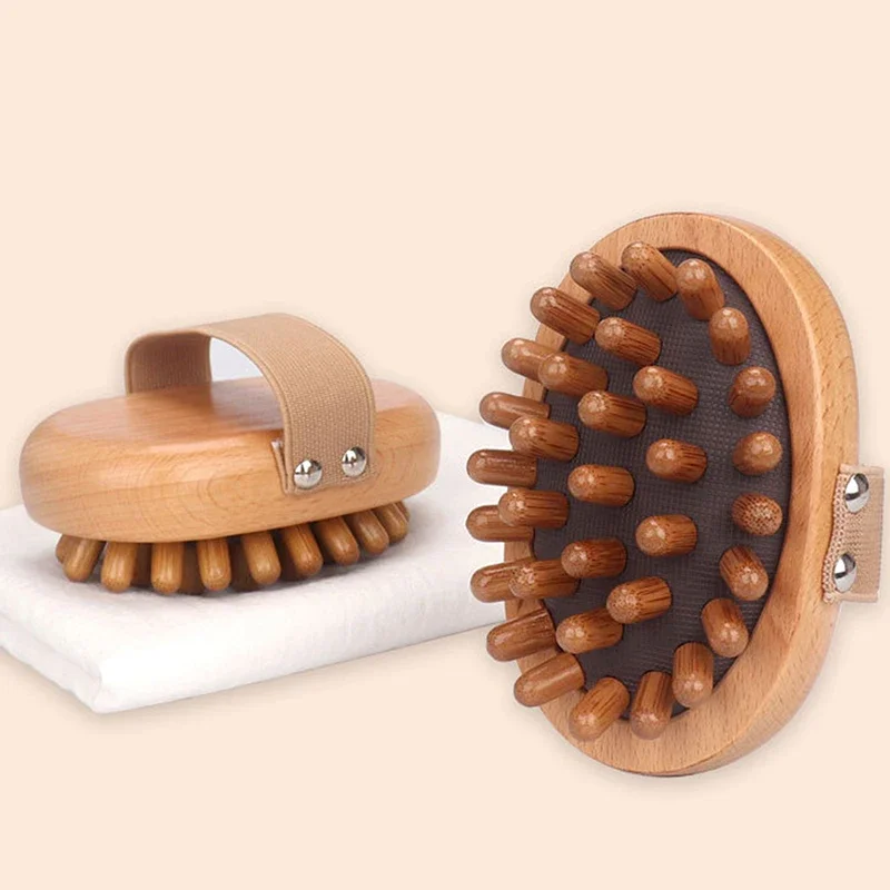 Cojín anticelulítico para el cuerpo, cepillo meridiano multifuncional de madera para Spa, cojín de aire, peine para masaje de pelo, cepillo para masaje corporal del cuero cabelludo