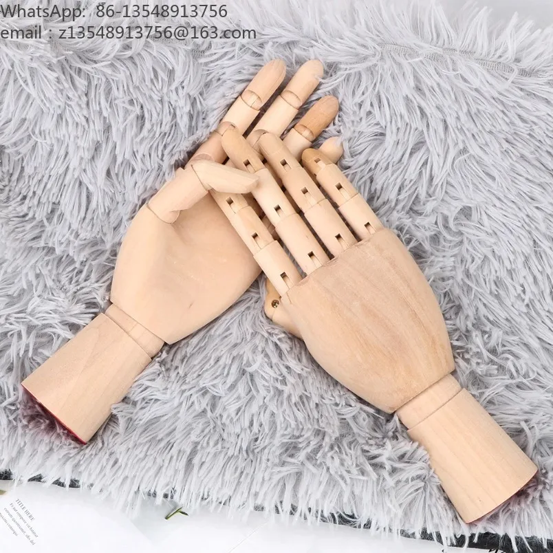 10 Inches Tall Wooden Jointed Mannequin Movable‑Limbs Figure Artist Sketch Drawing Home Decor Ornament