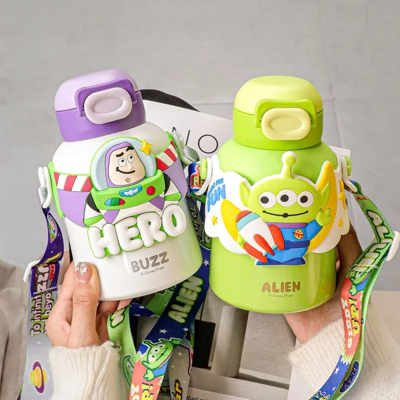 Toy Story Buzz Lightyear Cartoon Animation Creative Stainless Steel Insulated Cup Men's and Women's Cute Portable Straw Cup