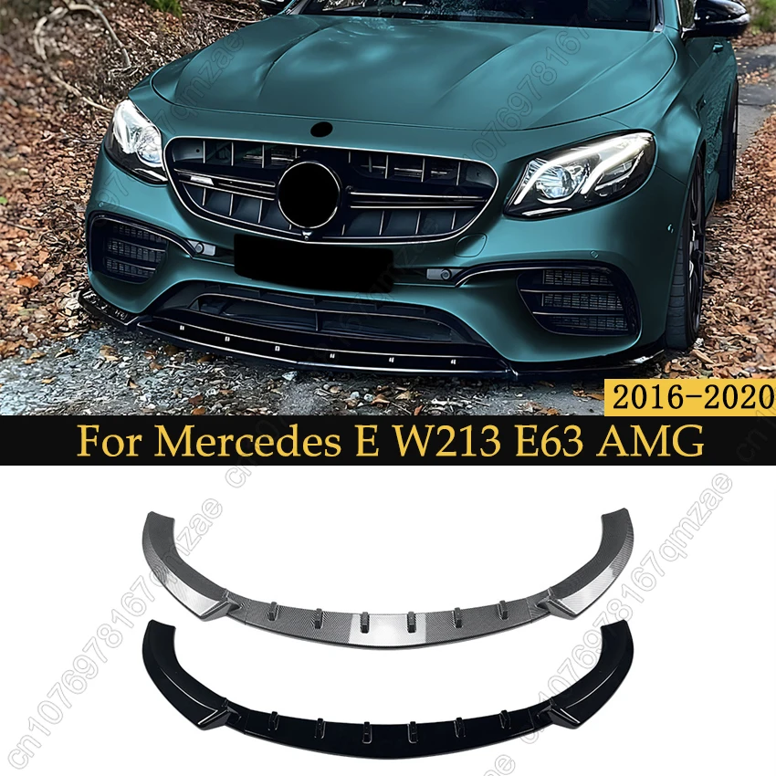 

Front Lip Front Shovel Front Bar Spoiler For Mercedes Benz E-Class W213 E63 AMG 2016-2020 Bumper Lower Splitter Diffuser Kits