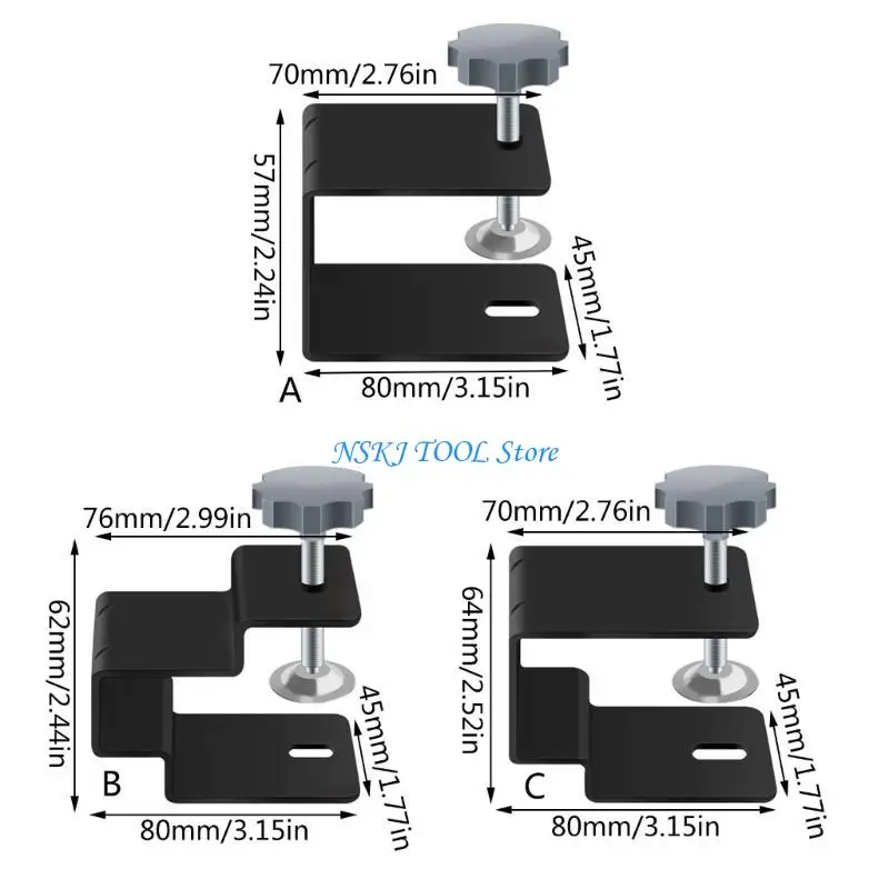 L8RC Drawer Panel Installation Helper Drawer Front Installation Clamps Convenient Mount Tool for Clamping Up to 45mm Panel