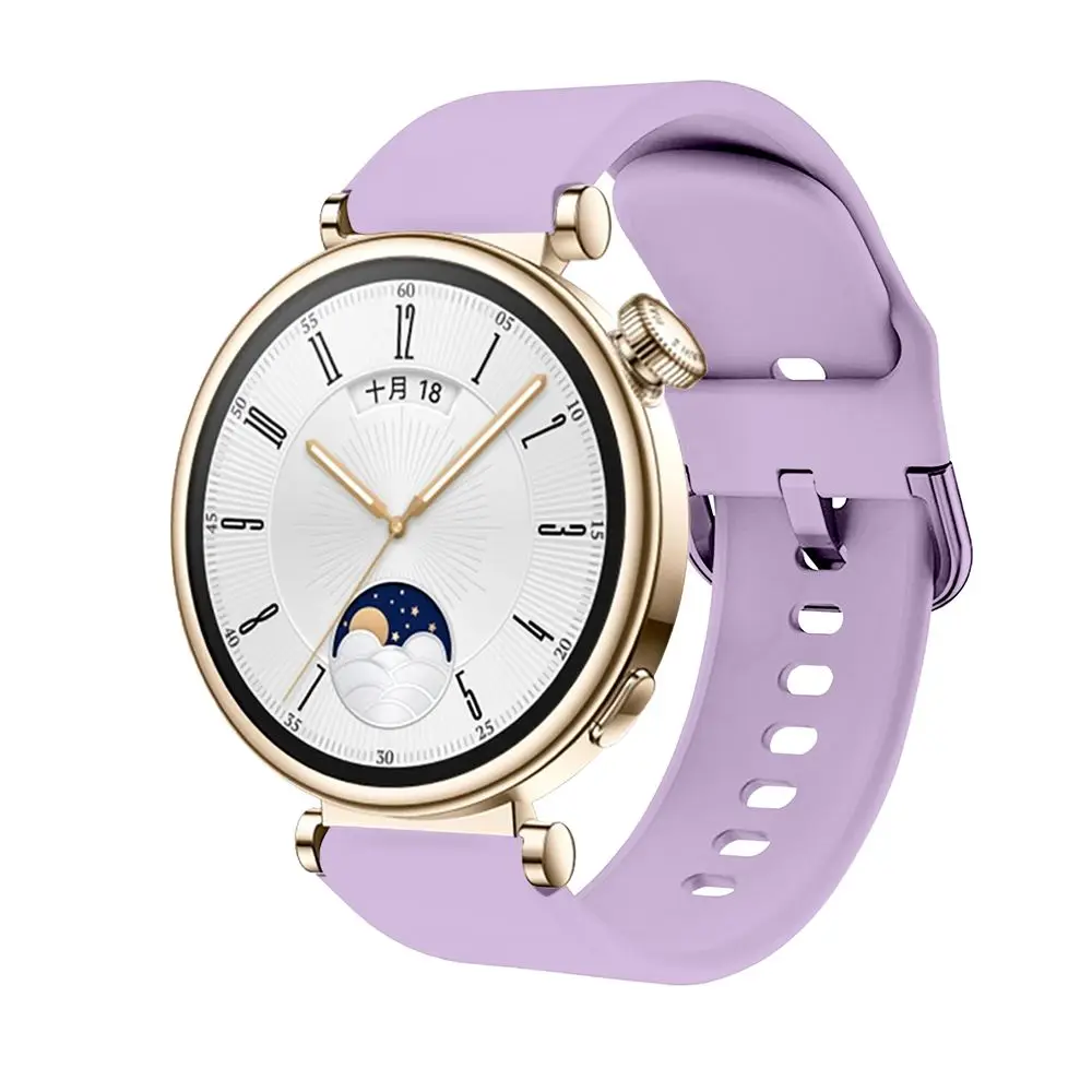 Huawei gt4用ストラップ,シリコンバックル,ランニングブレスレット,女性と女の子のアクセサリー,41mm, 18mm