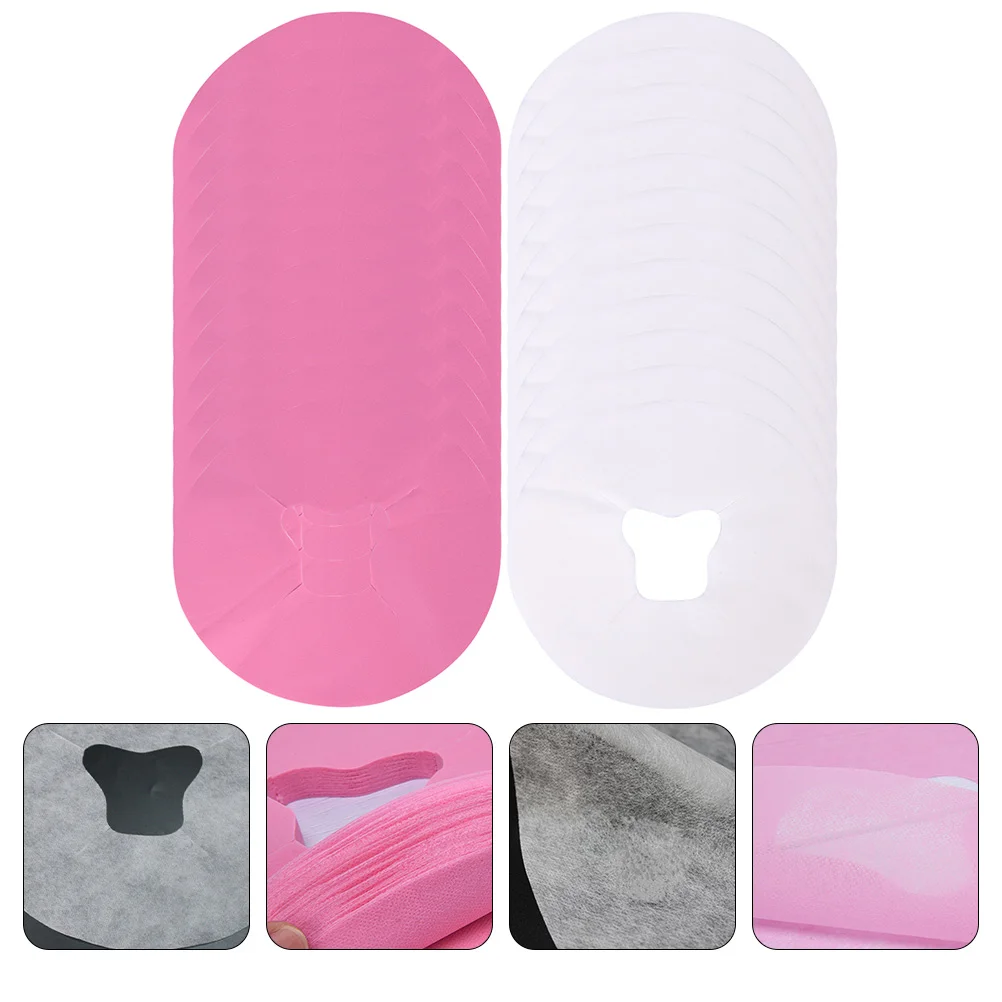 

200 Pcs Massage Disposable Tummy Pillow Towels Non-woven Fabric Face Pads Facial
