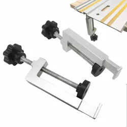 Table Clamp Universal Fence / T-Slot / Table Saw Guide Rail Clamps Aluminum Alloy Fixed Clamp for Workbench Woodworking Tools