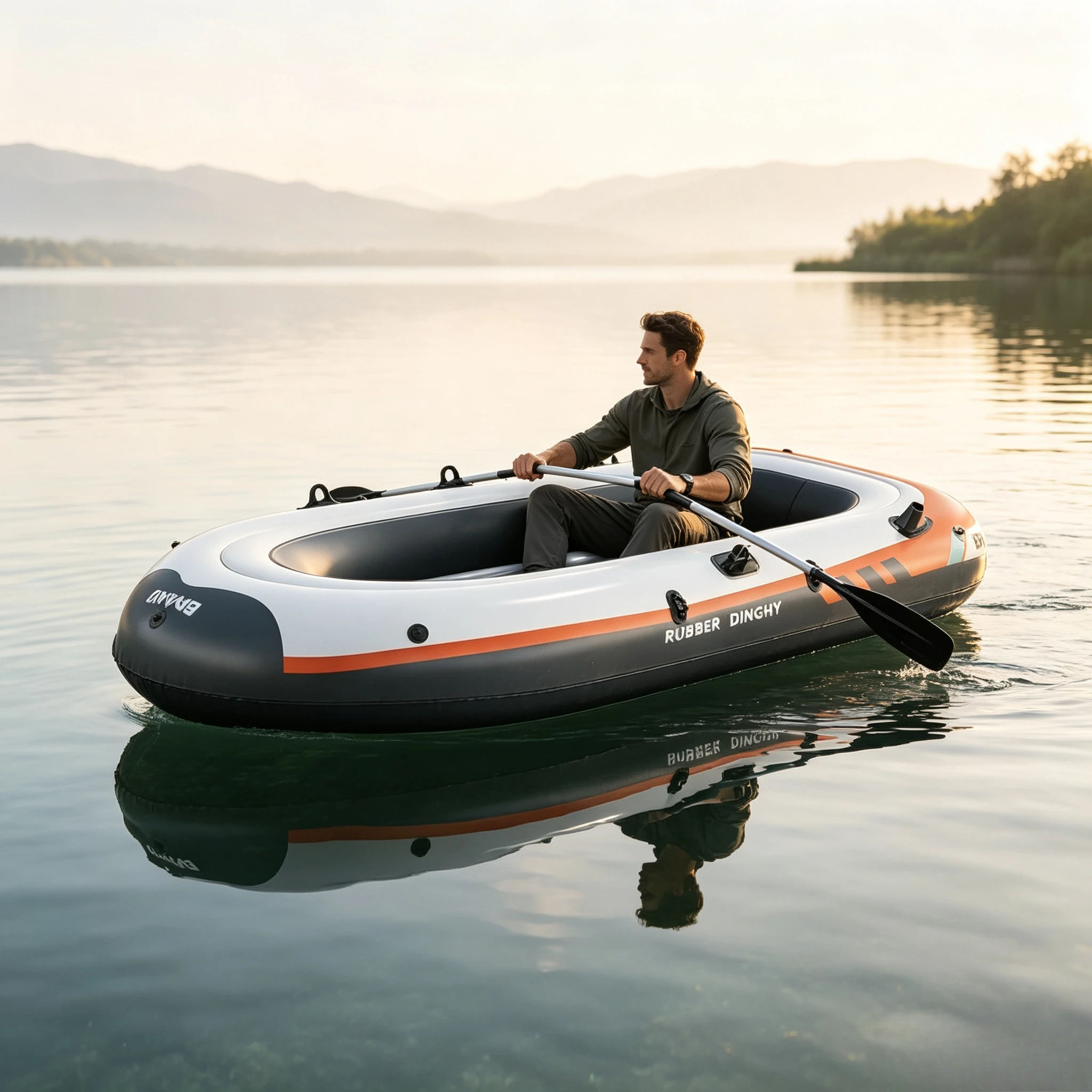 Thickened Multi-Person Inflatable Fishing Kayak,High Wall Assault Raft,Scratch Proof Stable Safe Boat for Family Outdoor Rafting