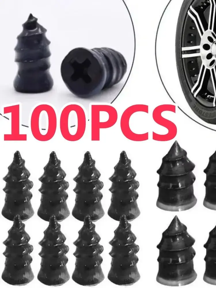 100/10 Stück Universelles Vakuum-Reifenreparatur-Set Schrauben zur Reparatur von schlauchlosen Reifen für Auto, Motorrad, ATV – Detail 1