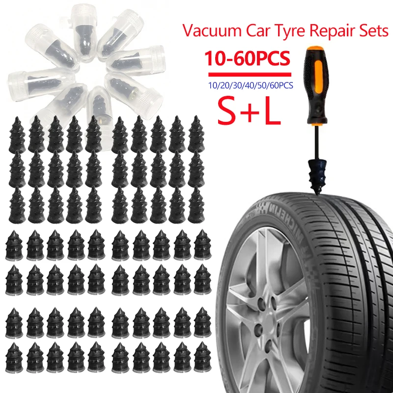 Car Motorcycle Vacuum Tyre Repair Nails Truck Scooter Bike Tire Puncture Repair Tools Rubber Nails Accessories