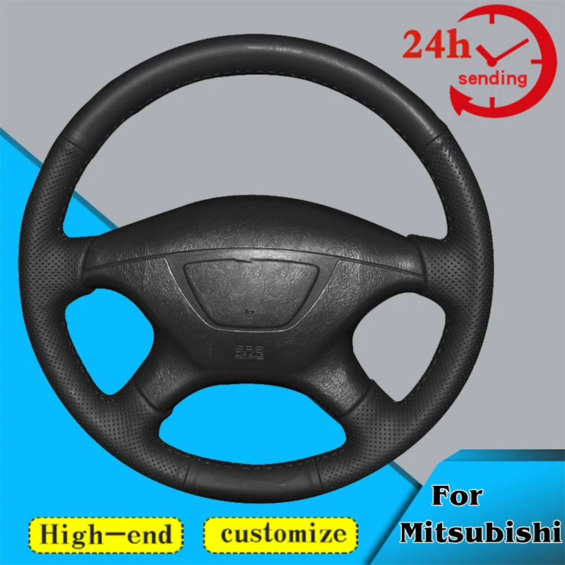 Custom Car Steering Wheel Braid Cover 100% Fit For Mitsubishi Pajero Sport 2004 Montero Sport 2004 Auto Interior Accessories