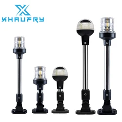 NUOVA luce di navigazione per barche a LED pieghevole da 360 gradi per luce di ancoraggio marina per yacht 12 ~ 24 V luce di segnalazione per vela accessori per barche