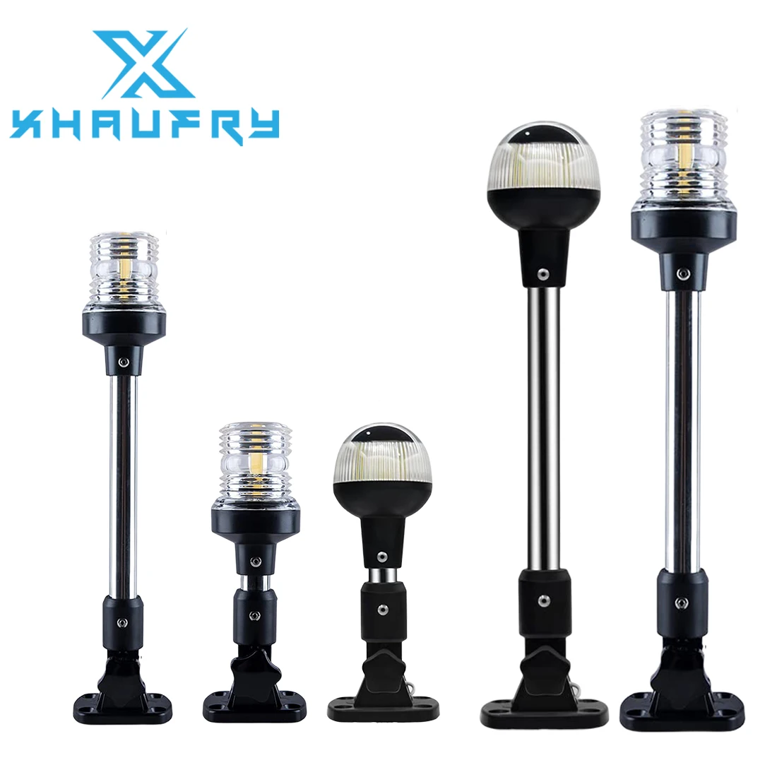 Nowa składana lampa nawigacyjna LED 360 stopni do łodzi, jachtu, lampa kotwiczna morska 12~24 V, lampa sygnalizacyjna do żeglarstwa, akcesoria do łodzi.