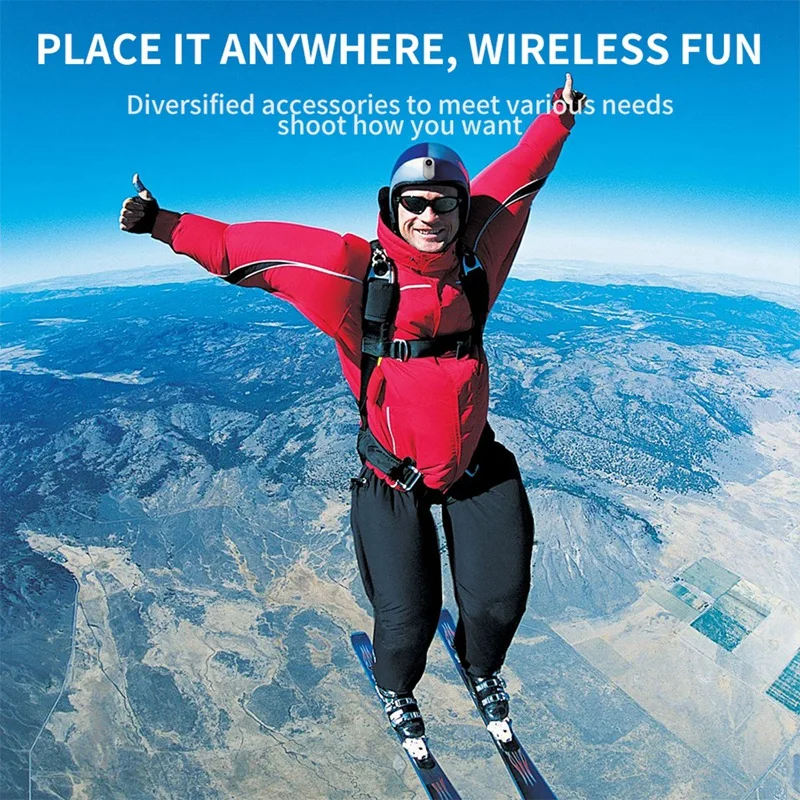 1080P HD كاميرا الحركة الصغيرة المحمولة مسجل فيديو رقمي كاميرا يمكن حملها بالجسم كاميرا فيديو DV كاميرا رياضية لركوب الدراجات سيارة