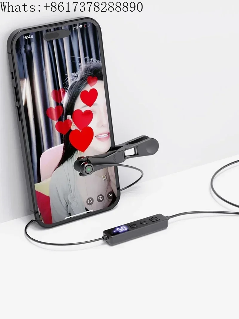 Mobile Phone Automatic Clicker  Physical Clicker Live Streaming Red Heart Likes, Mute Simulation Finger Click Screen Machine