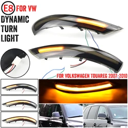 2pcs For VW Volkswagen Touareg I MK1 7L 2007 2008 2009 2010 Car Dynamic Turn Signal Lamp Side Mirror Sequential LED Light