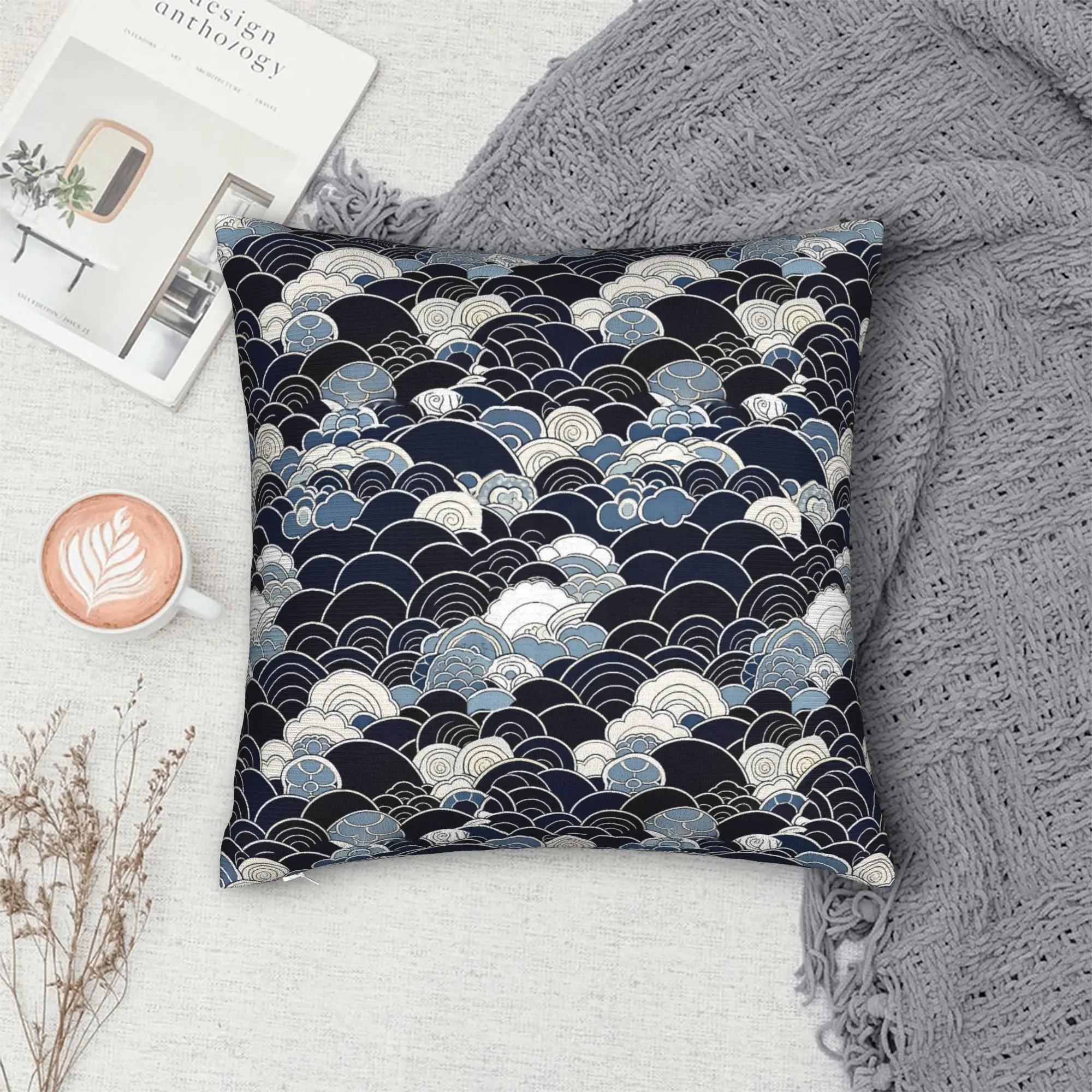 The Great Wave Planner 2026 Pillow Case  Kawaii Pillow Cover Soft Pillowcases For Couch Sofa Bedroom
