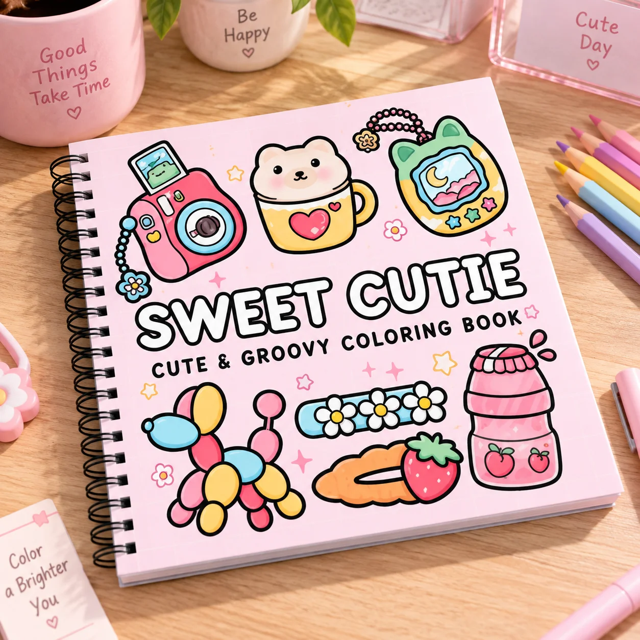 Cute Kids Bold-Easy Coloring Book for Adults Cute Drawing Book Perfect Gift for Party and Birthday Art Therapy Drawing Gift