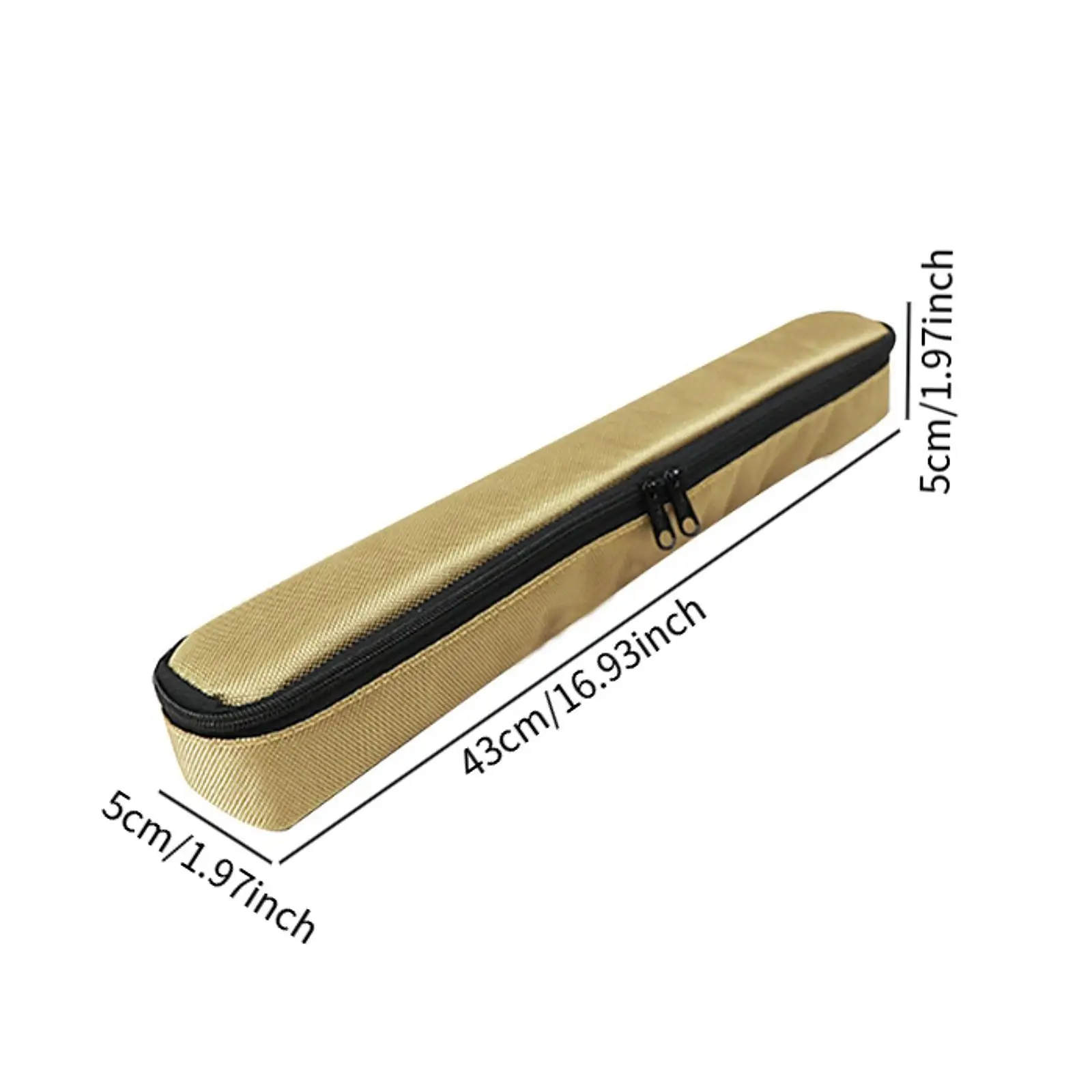 حقيبة تخزين الفلوت، حقيبة تخزين الفلوت، لوازم عملية بسحاب عصرية للموسيقيين في الهواء الطلق، حقيبة من الخيزران #6