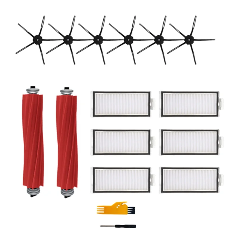 

ABSS-основная боковая щетка Hepa-фильтр, пластиковые запасные части для Xiaomi Roborock Q7 Max, Q7 Max +, Q7 Plus, T8