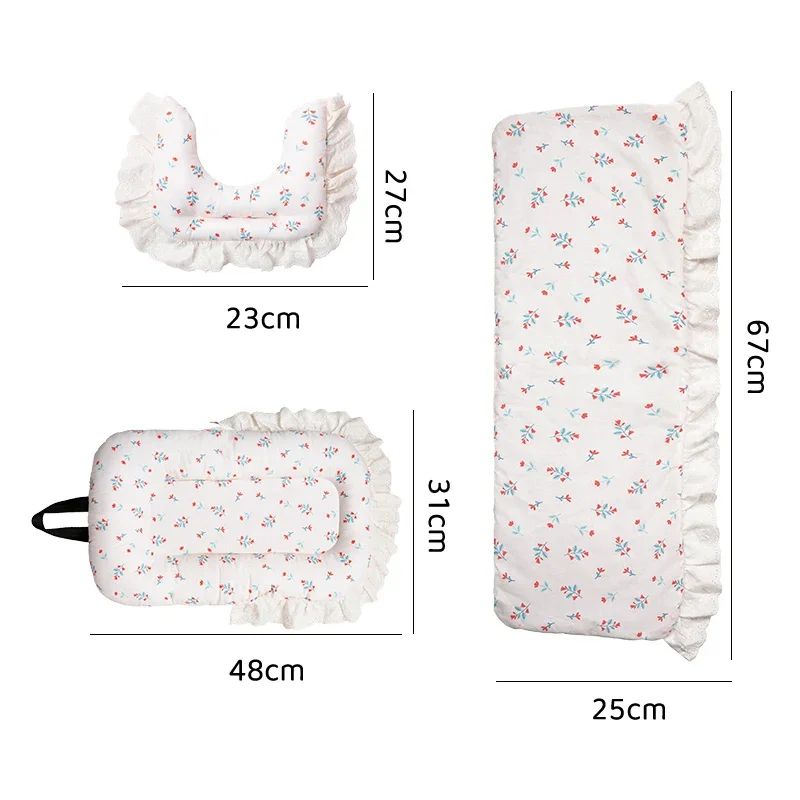 Stroller Cushion Set for Pets, Removable & Washable Dog Stroller Cushion,Ideal Accessories for Comfortable Rides,Pure Cotton