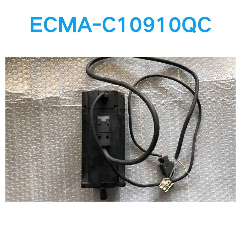 Second hand test OK 1KW servo motor ECMA-C10910QC with brake