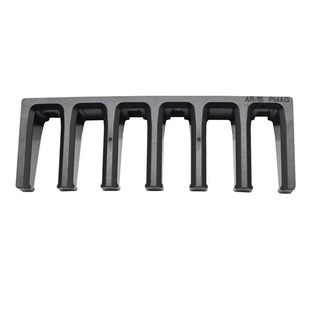 Hot New Tactical Solid ABS 3X Standard PMAG Wall Mount Magazine Rack, Family Magazine Storage Rack for AR15 for Hunting