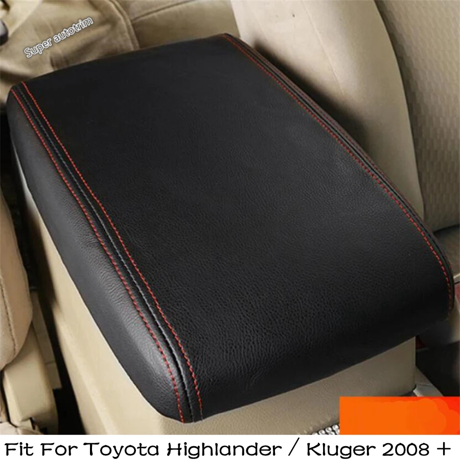 

Car Center Armrest Container Storage Box Holster Pad Mat Protection Cover Kit Fit For Toyota Highlander / Kluger 2008 - 2013