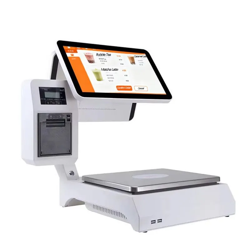 High-Efficiency Touch Screen Cash Register With Scale for Retail Store Supermarket Accurate Weighing Fast Checkout
