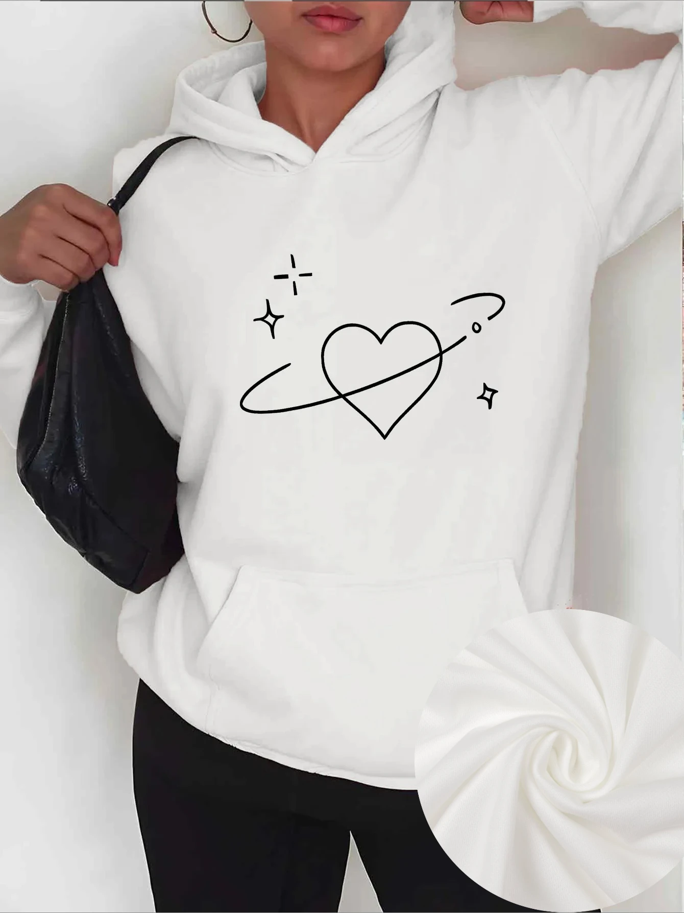 

Мужской и женский топ с принтом больших размеров, свободный повседневный, мягкий, удобный и дышащий, свободный пуловер с капюшоном для занятий спортом на открытом воздухе