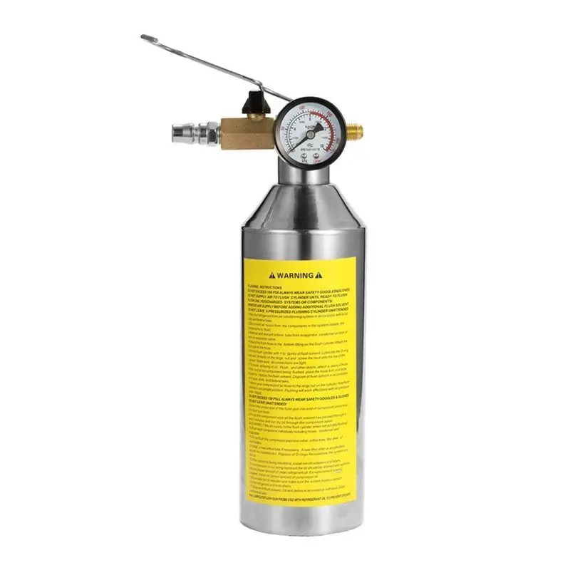 CYL-Air Conditioning Flushing Kit, Car Air Conditioning Pipe Cleaning Tool Set, R134A Air Conditioning System Flushing Kit