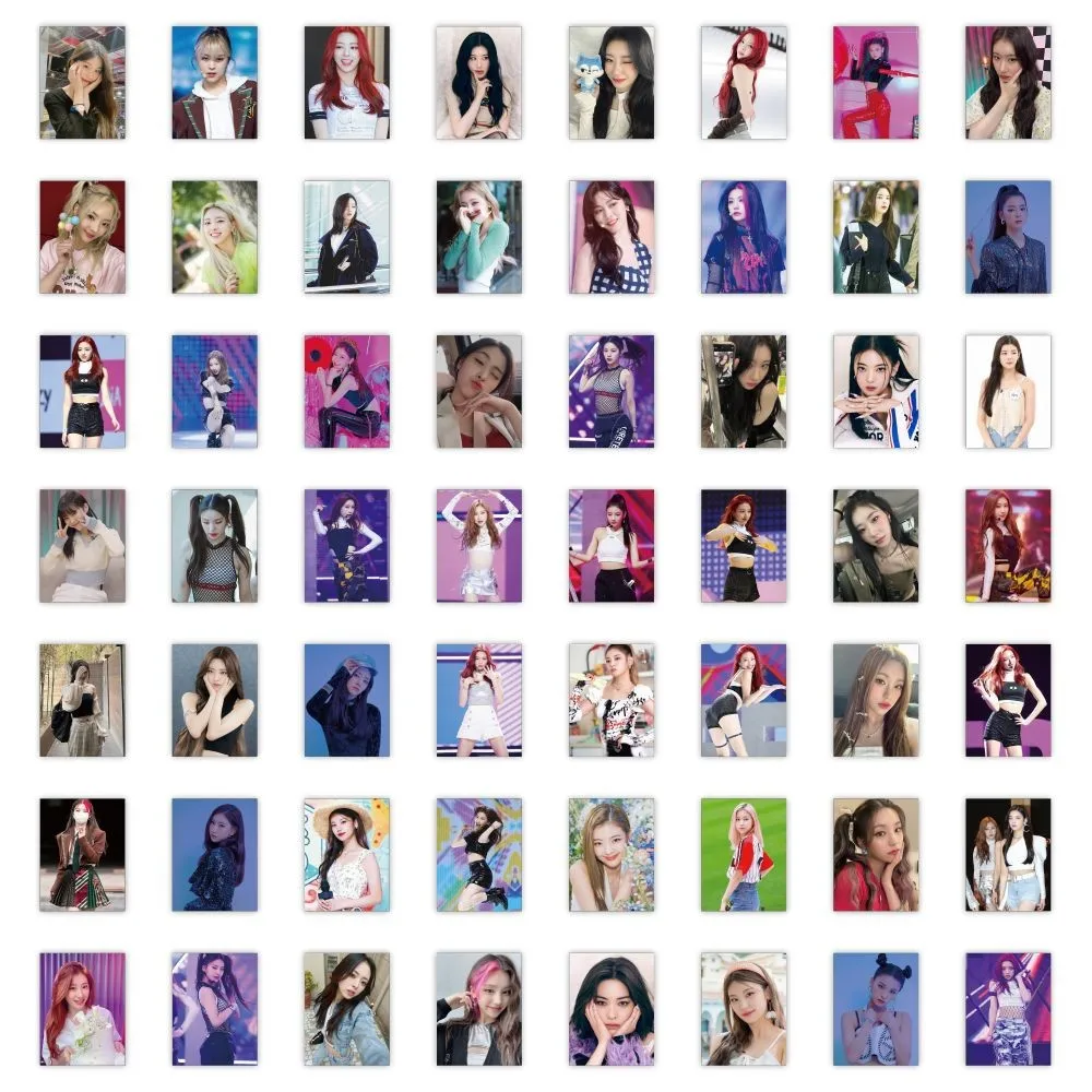 مجموعة ملصقات ITZY مكونة من 63 قطعة - ديكور مجموعة K-pop Girl لمحبي (متجر Anime Worlds)