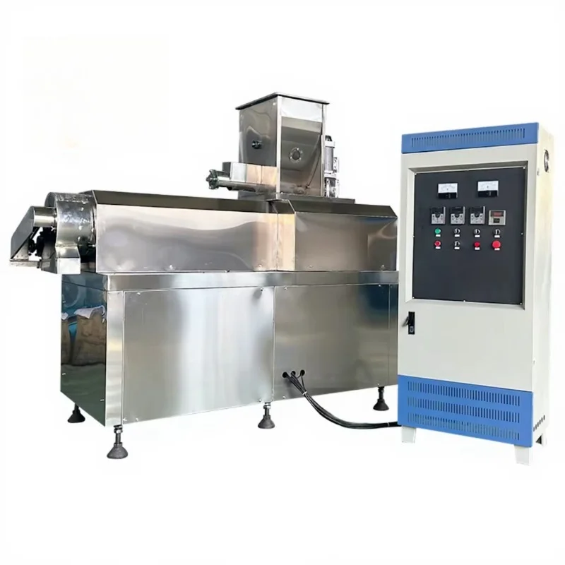 Customized Stainless Steel Dry Type Twin Screw Extruder Floating Fish Feed Pet Dog Cat Food Pellet Making Processing Machine
