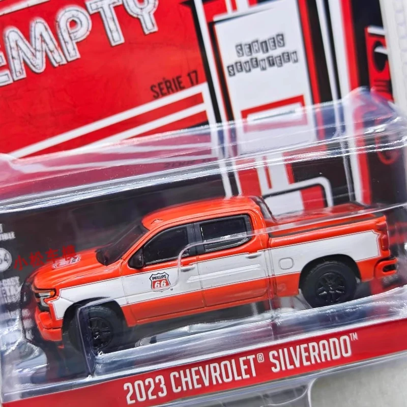 

Greenlight 1:64 Running on Empty Series 17-2023 Chevrolet Silverado Phillips 66, коллекционные игрушки, небольшой подарок, модель, настенная подвеска