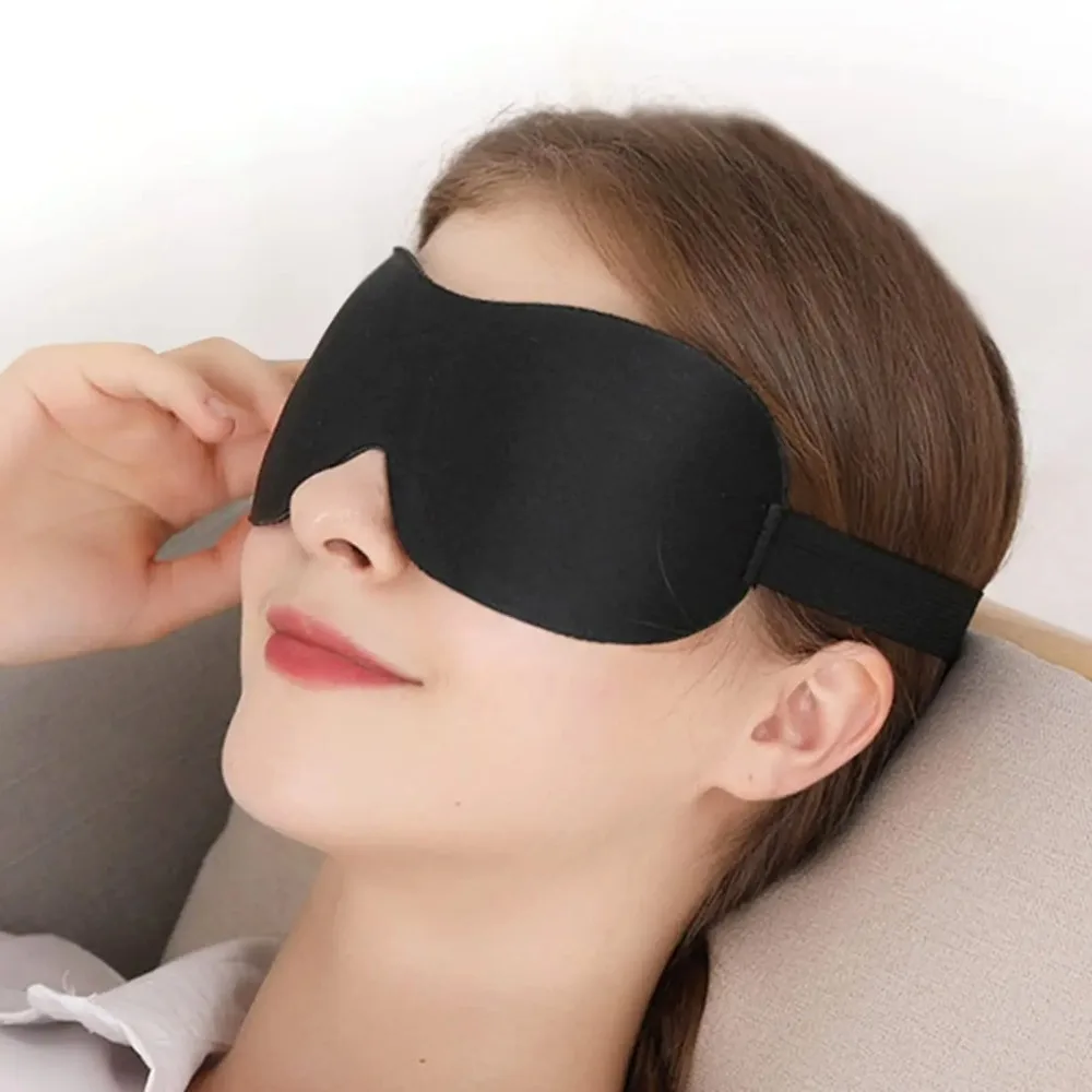 Masque de sommeil 3D ultra-doux réglable, respirant et confortable, adapté à tous les types de peau, parfait pour la relaxation et la récupération
