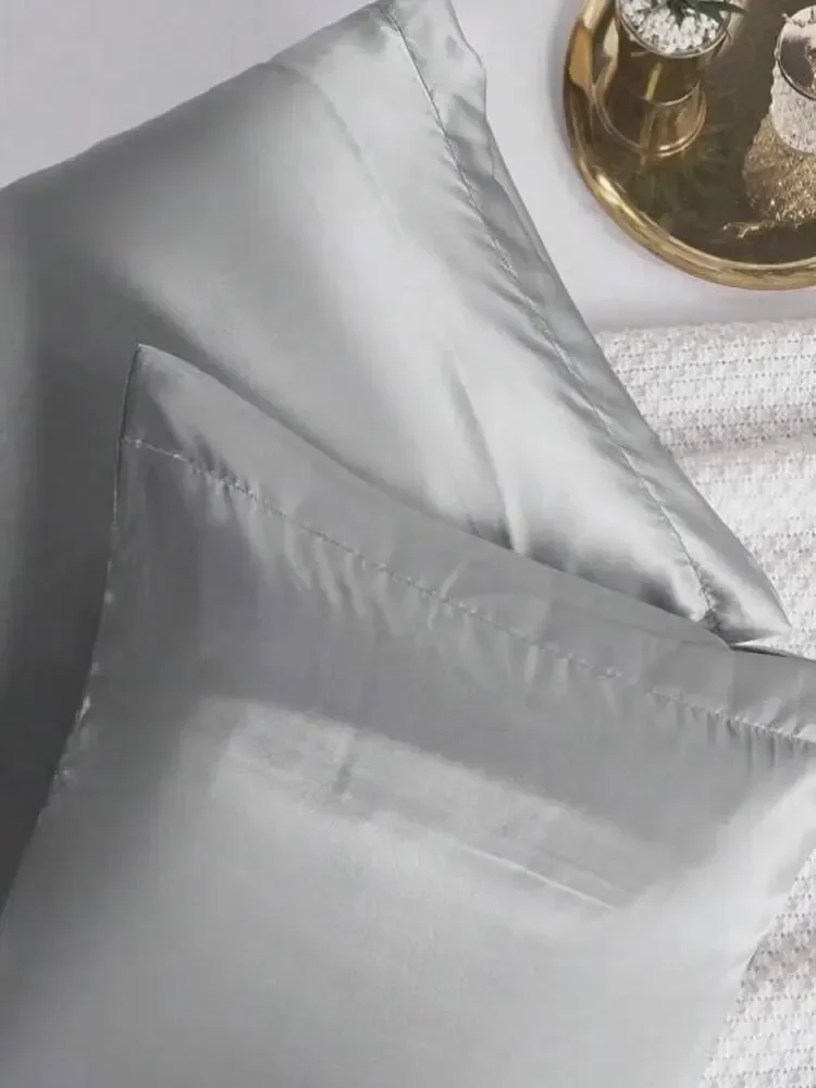 1 stücke Kissen bezug für Haar und Haut, Seiden satin Kissen bezug Kissen bezüge Set aus seidigem Kissen bezug mit Umschlag verschluss