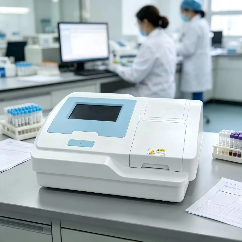 DR-200Bc 8 Channel ELISA Microplate Reader 96-well Microplate Photometer Veterinary Animal Disease Laboratory Testing Equipment