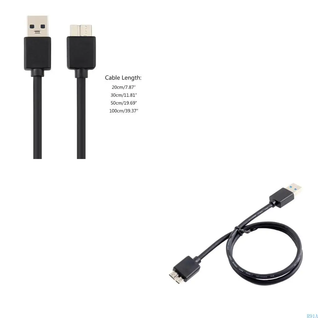 

R91A USB A «папа» на Micro B «папа» высокоскоростной кабель для передачи данных для жесткого диска