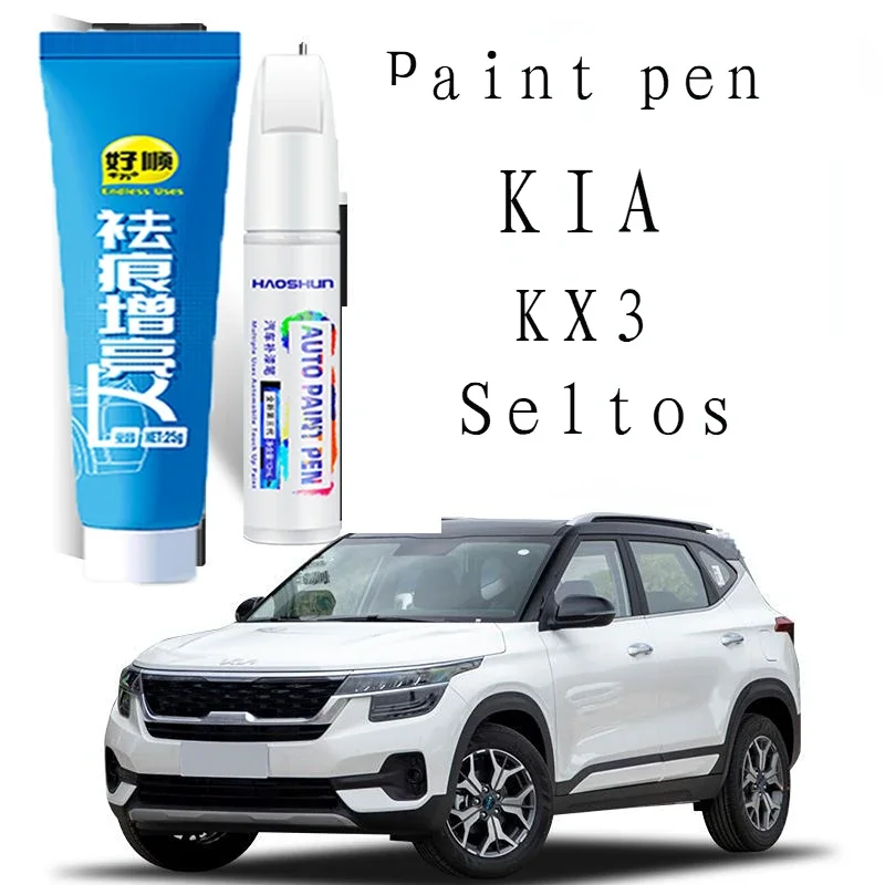 

Ручка для рисования подходит для KIA Kx3 Seltos, ручка для ретуши, прозрачная белая ручка Kx3 Seltos, автозапчасти, средство для удаления царапин, маркер для краски