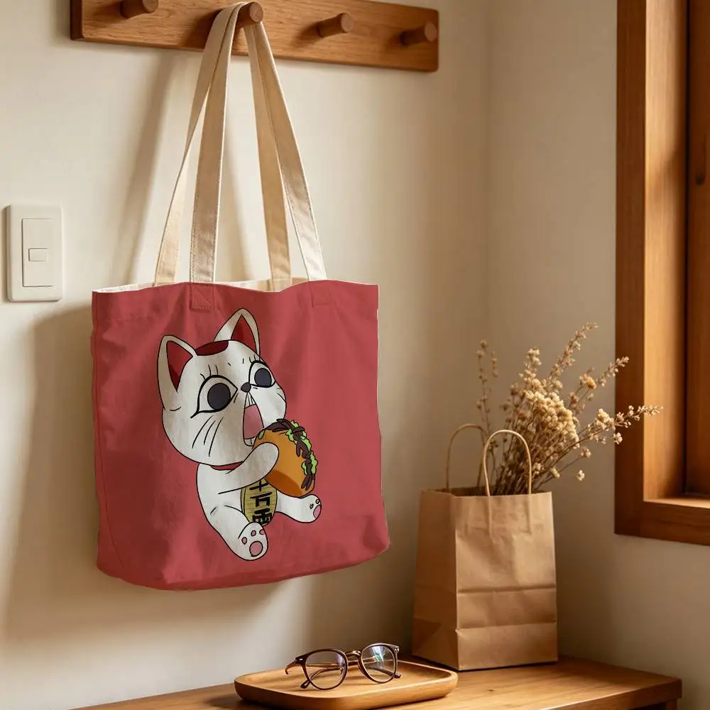 Turbo Granny  Reusable Foldable Canvas Tote Bag for Shopping and Daily Use