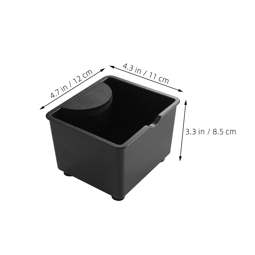 Coffee Machine Grounds Box Mini Compact Design For Home Office Cafe Easy Cleanup Waste Powder Container