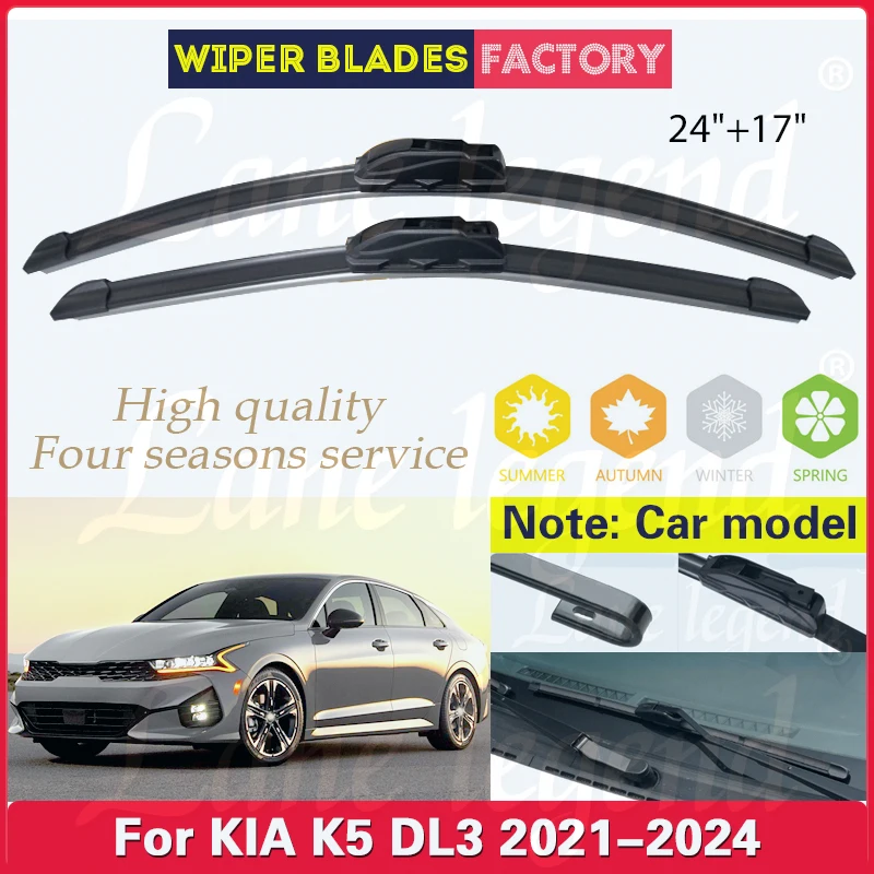 Car Wiper Blades For KIA K5 DL3 LXS GT-Line EX 2021 2022 2023 2024 Windshield Windscreen Front Window 24