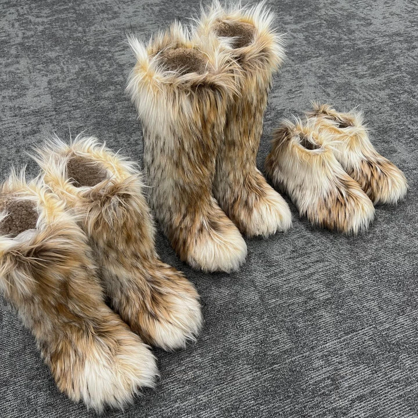 النساء أحذية الفراء الاصطناعي أفخم رقيق الثلوج الأحذية منتصف الخصر الدافئة ومريحة في الهواء الطلق الشتاء الأحذية حذاء بوت بطول الكاحل المألوف #6