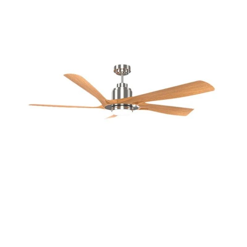 

Solid Wood Wind Ceiling Fan Light Large Wind Mute Household Bedroom Living Room Fan Frequency Conversion