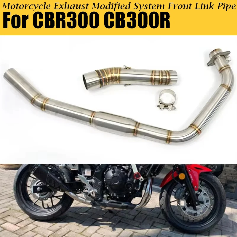 

Slip On Racing Motorcycle Exhaust Front Link Pipe 51mm For HONDA CB250R CBR300 CBR250 CBR 300
