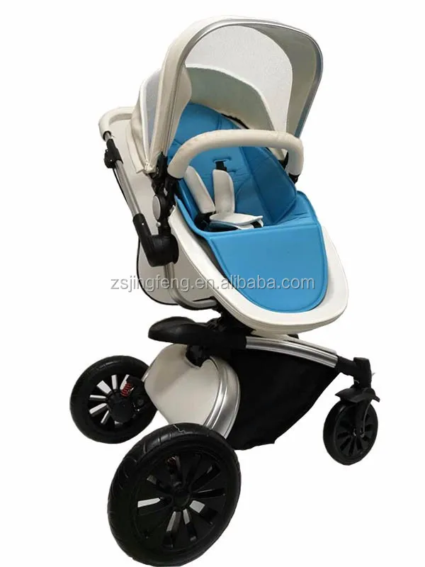 Factory With High Quality  Pu Leather  Bassinet Stroller 3-in-1 Pram Portable Baby Carriage Infant Pushchair