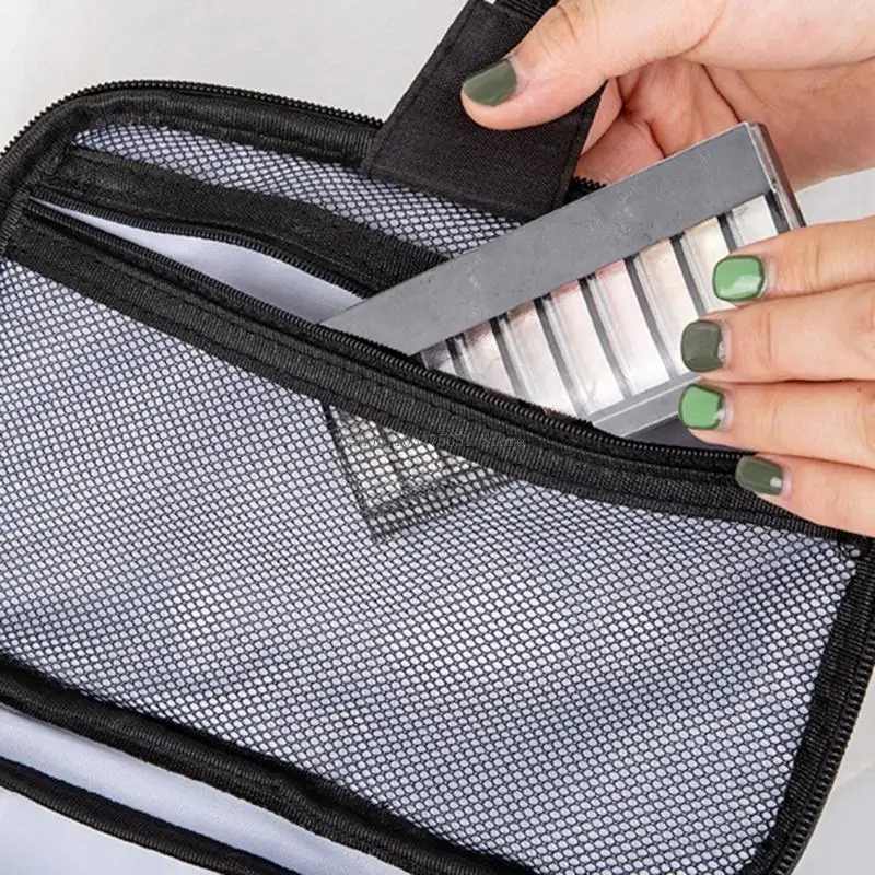  Hanging Travel Toiletry Bag With Multiple Pockets And Removable PP Baseboard For Shower Storage Organization