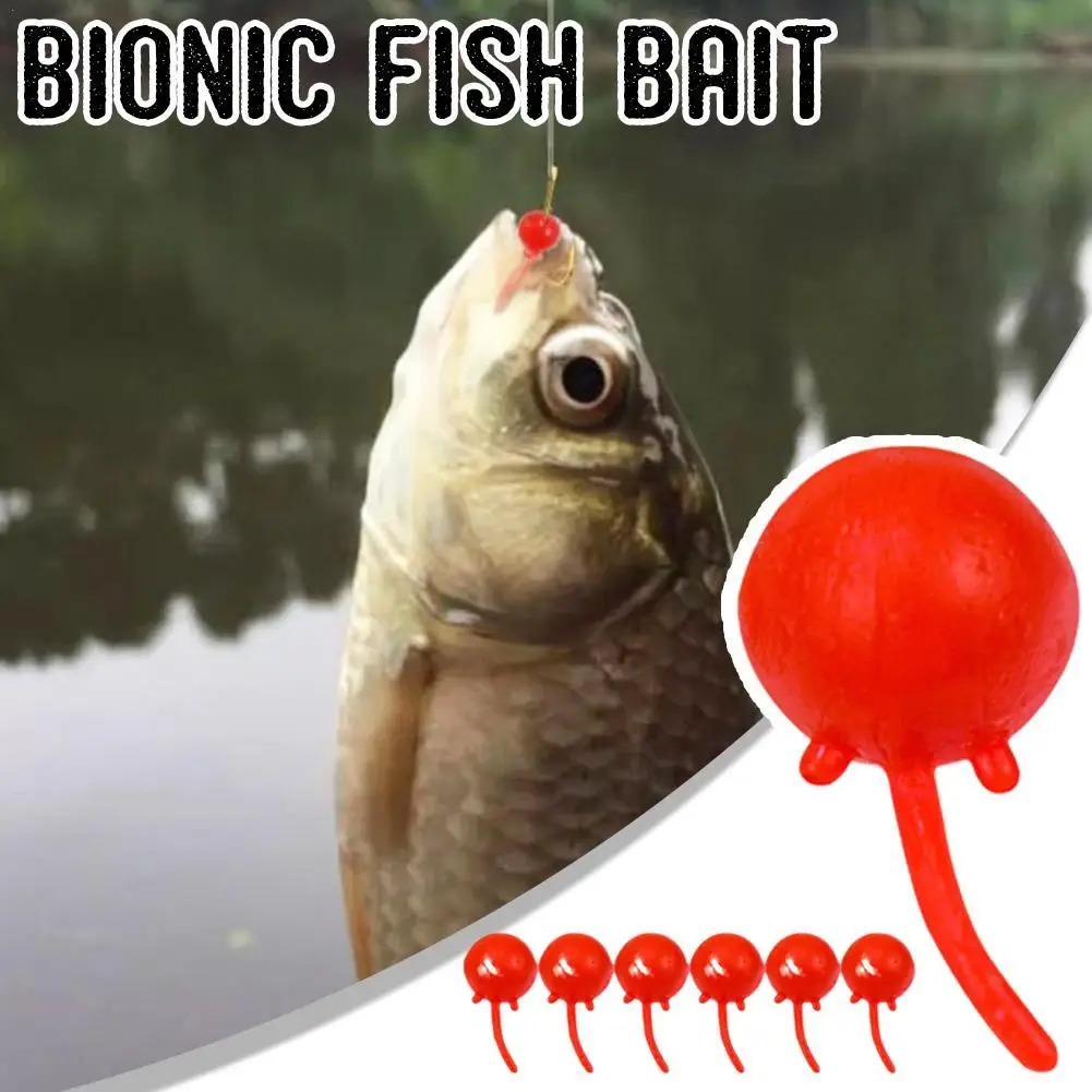 50/500pcs Dynamic Teasing Soft Bead Bait Silicone Bait Boxed Fishing Anti-bottom Floating Action Lures